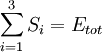 \sum _{{i=1}}^{{3}}S_{i}=E_{{tot}}